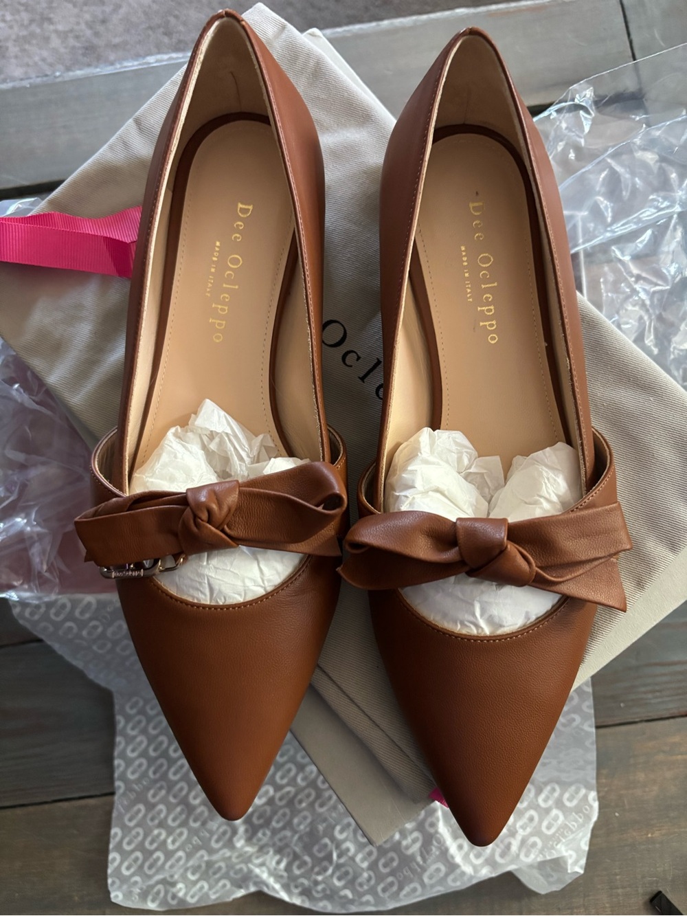 Dee Ocleppo Burnt Orange Flats